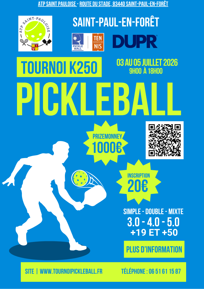 tournoi K100 du tennis club de Falck